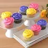 Wide View Image 9pc Bouquet of Roses Cupcakes
