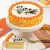 Wide View Image Mickey and Minnie Mouse Halloween Cake
