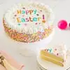 Wide View Image Happy Easter Cake