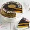Wide View Image Golden Fudge Celebration Cake