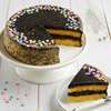 Wide View Image Golden Fudge Celebration Cake