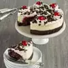 Wide View Image Black Forest Cheesecake