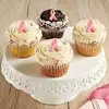 Wide View Image Breast Cancer Awareness Cupcakes
