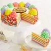 Wide View Image Rainbow Cake