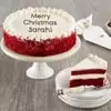 Wide View Image Personalized Red Velvet Chocolate Cake