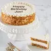 Wide View Image Personalized Carrot Cake