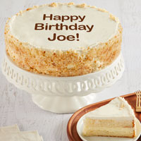 Wide View Image Personalized 10-inch Vanilla Cake 