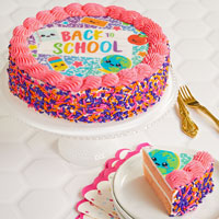 Wide View Image Back to School Cake
