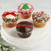 Wide View Image JUMBO Holiday Cupcakes