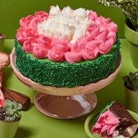 Wide View Image Gourmet Flower Cake
