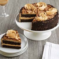 Wide View Image Salted Caramel Chocolate Cake
