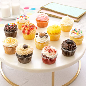 Business Gift Image12pc Mini Cupcake Favorites  with possible customizations