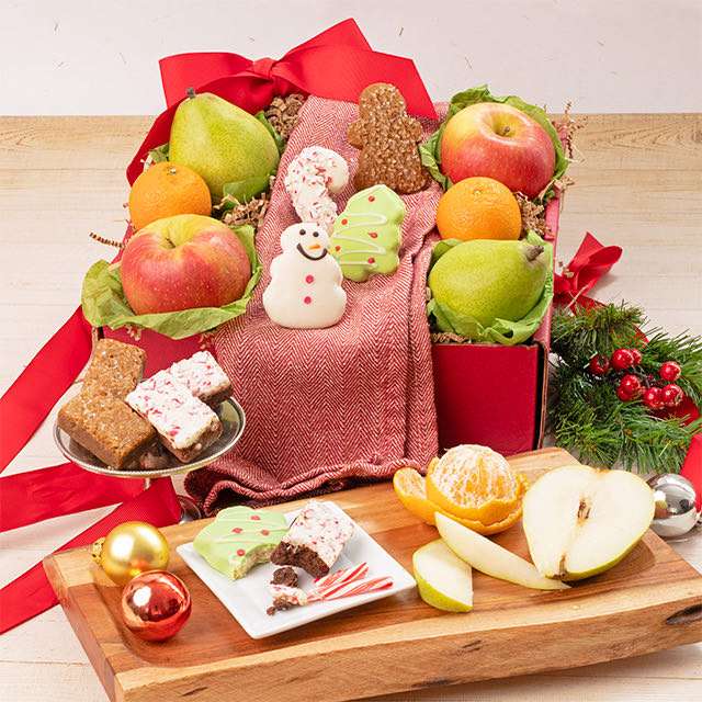 Image of Holly Jolly Fruit & Bakery Box