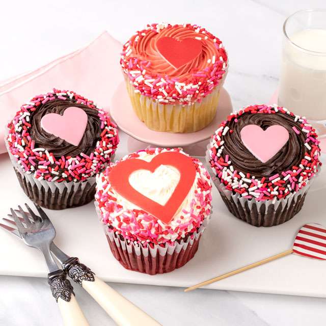 JUMBO Sweetheart Cupcakes